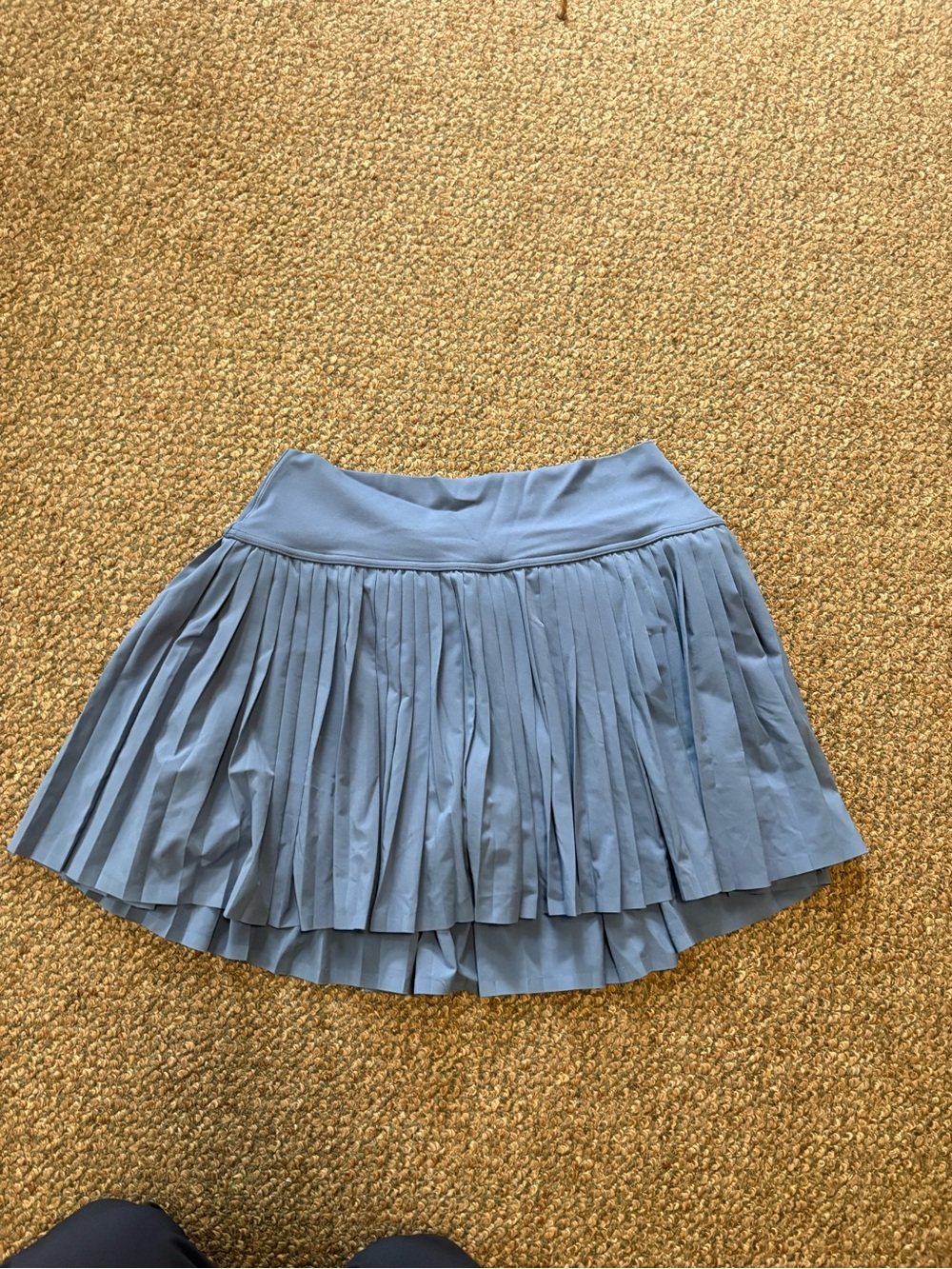aerie Light Blue Pleated Skater Skirt